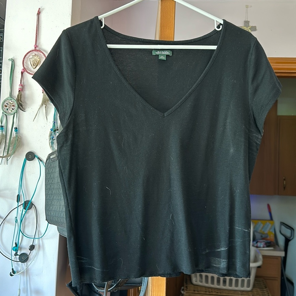 V neck crop top